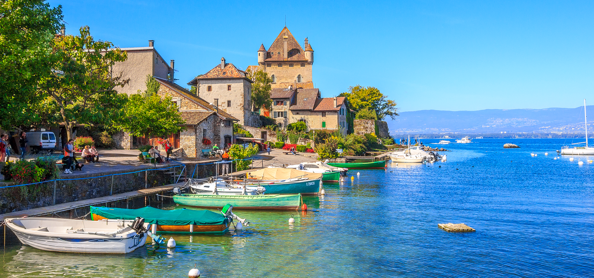 Bateau au bord du Lac Léman
