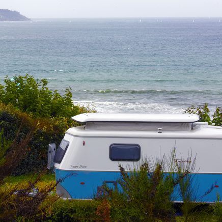 Caravane vue océan