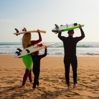 surf famille