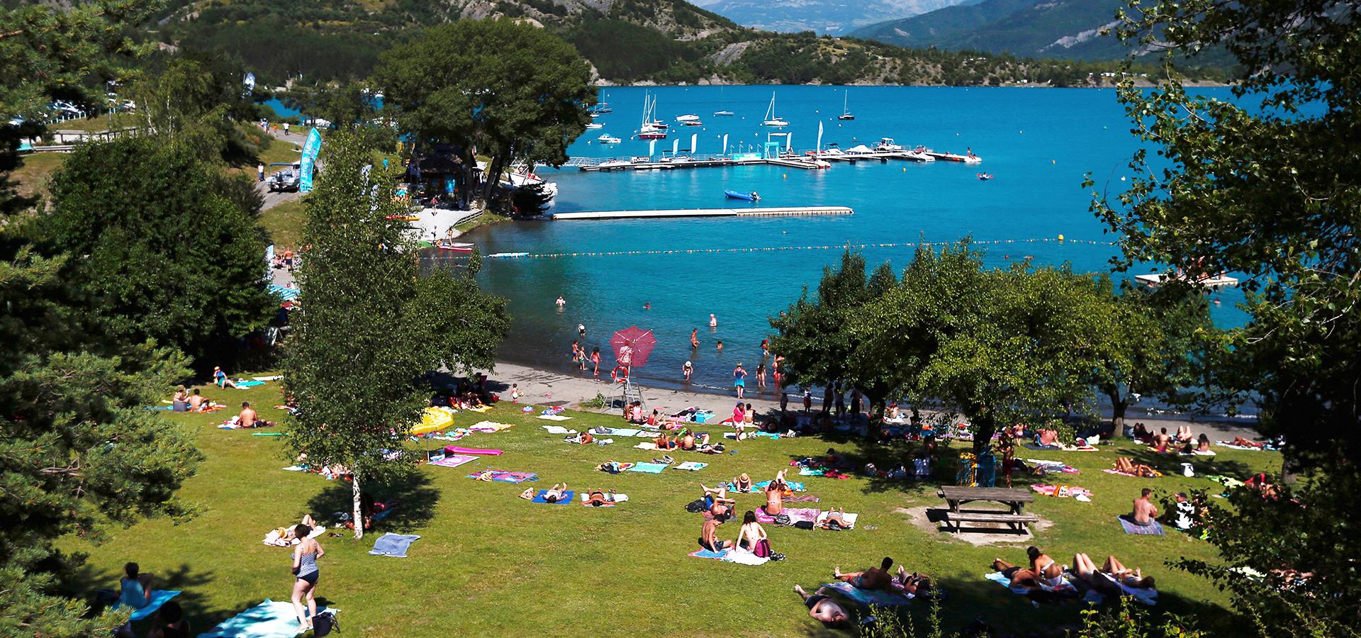 Camping Baie de la Chapelles Chorges Alpes-du-Sud Lac de Serre-Ponçon